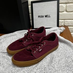 Vans Marroon Suede Sneakers Mens size 11